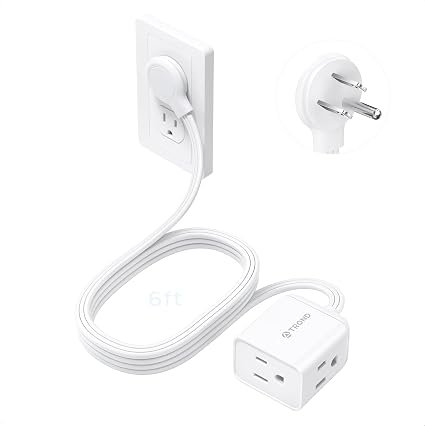 TROND Right-Angle Flat Plug Extension Cord (6ft)