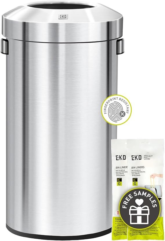 EKO Urban 24 Gallon Round Stainless Tall