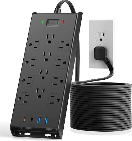 LeZone Surge Protector, 4800J, 10ft