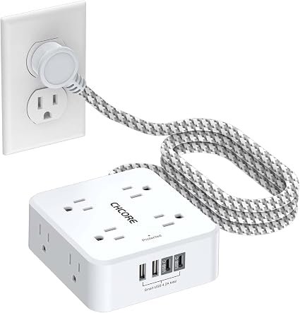 CHCORE Surge Protector, Braided 5ft, 8 Outlets