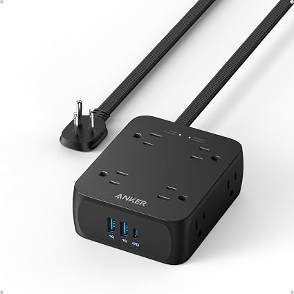 Anker Power Strip, 8 AC + 20W USB-C, 2000J